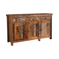 Henry 3-door Accent Cabinet Reclaimed Wood