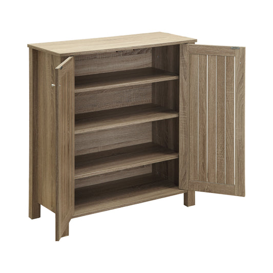 Marisa 4-shelf Shoe Cabinet Dark Taupe