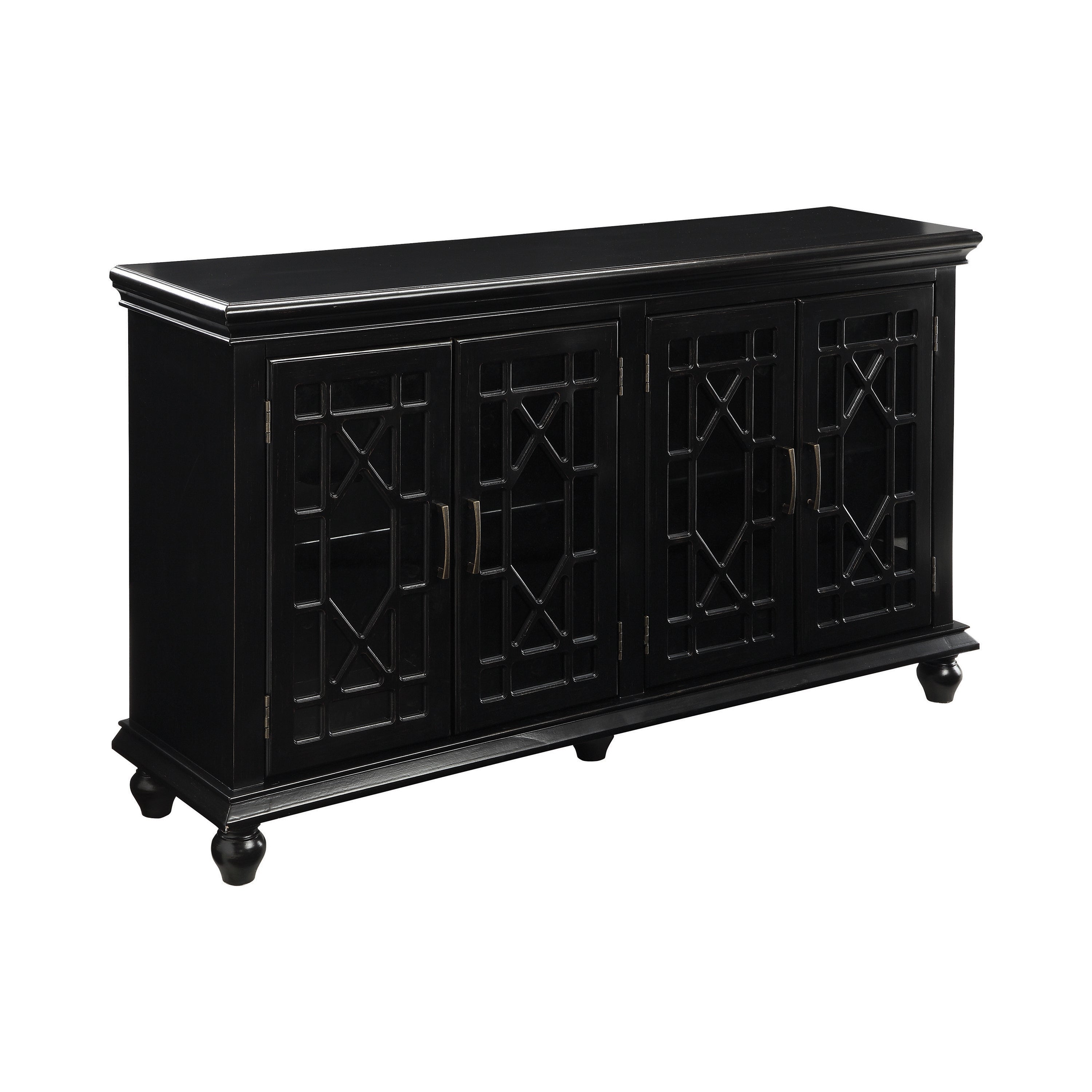 Kovu 4-door Accent Cabinet Black