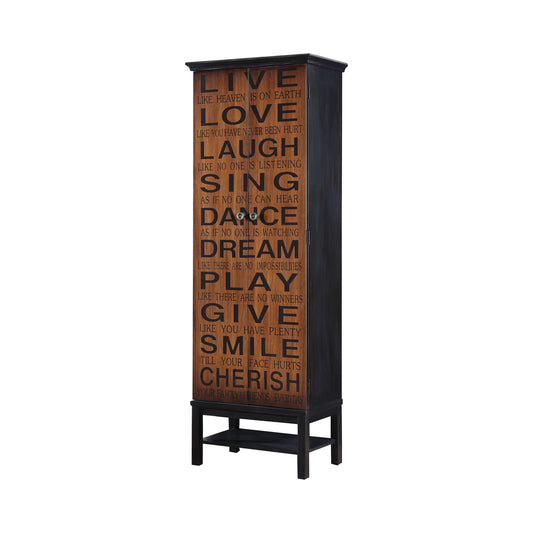 Lovegood 2-door Accent Cabinet Rich Brown and Black