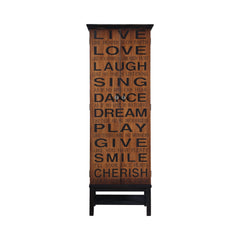 Lovegood 2-door Accent Cabinet Rich Brown and Black