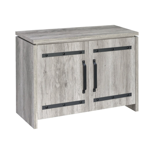 Enoch 2-door Accent Cabinet Grey Driftwood