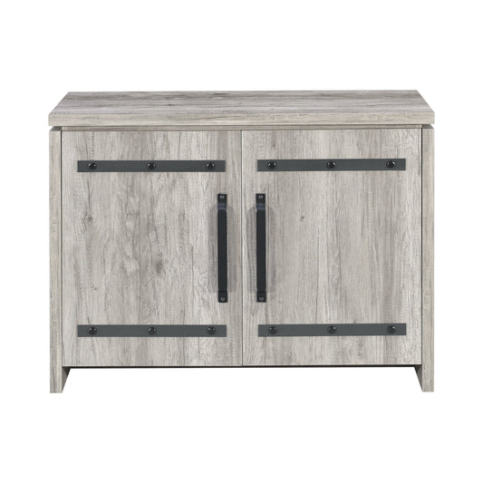 Enoch 2-door Accent Cabinet Grey Driftwood