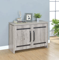 Enoch 2-door Accent Cabinet Grey Driftwood