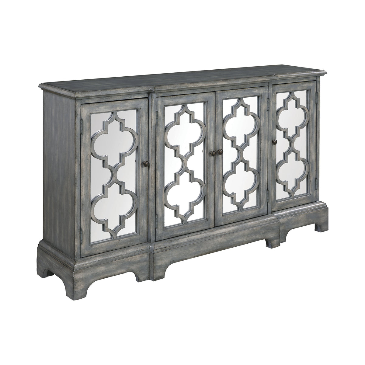 Erigeron 4-door Accent Cabinet Grey