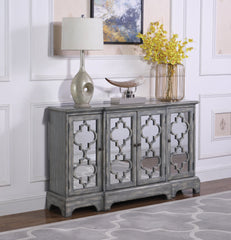 Erigeron 4-door Accent Cabinet Grey