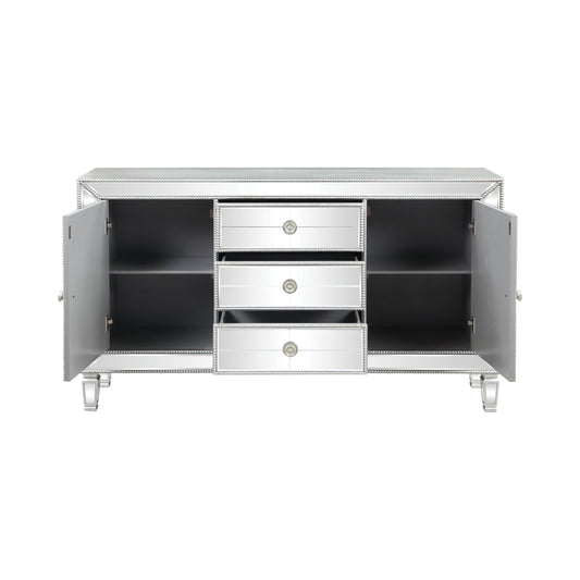 Leticia 3-drawer Accent Cabinet Silver