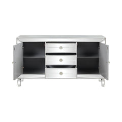 Leticia 3-drawer Accent Cabinet Silver