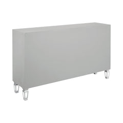 Leticia 3-drawer Accent Cabinet Silver