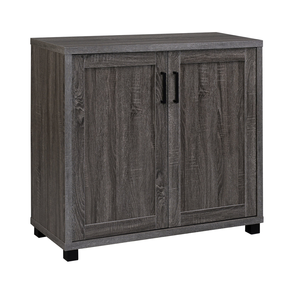 Filch Wooden 2-door Accent Cabinet Weathered Grey