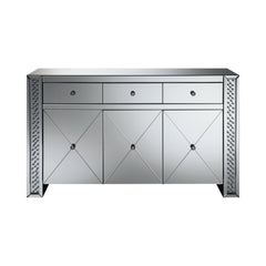 Fueyes 3-drawer Accent Cabinet Silver