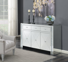 Fueyes 3-drawer Accent Cabinet Silver