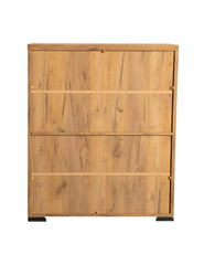 Bristol Metal Mesh Door Accent Cabinet Golden Oak