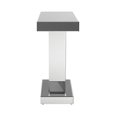 Crocus Rectangular Console Table Silver