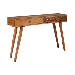 Lotus 2-drawer Console Table Natural Brown