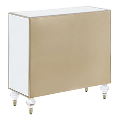 Lupin 2-door Accent Cabinet Mirror and Champagne