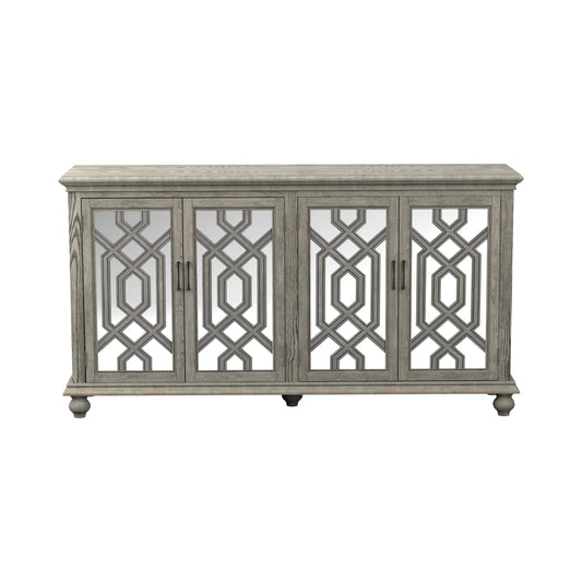 Melanie 4-door Accent Cabinet Antique White