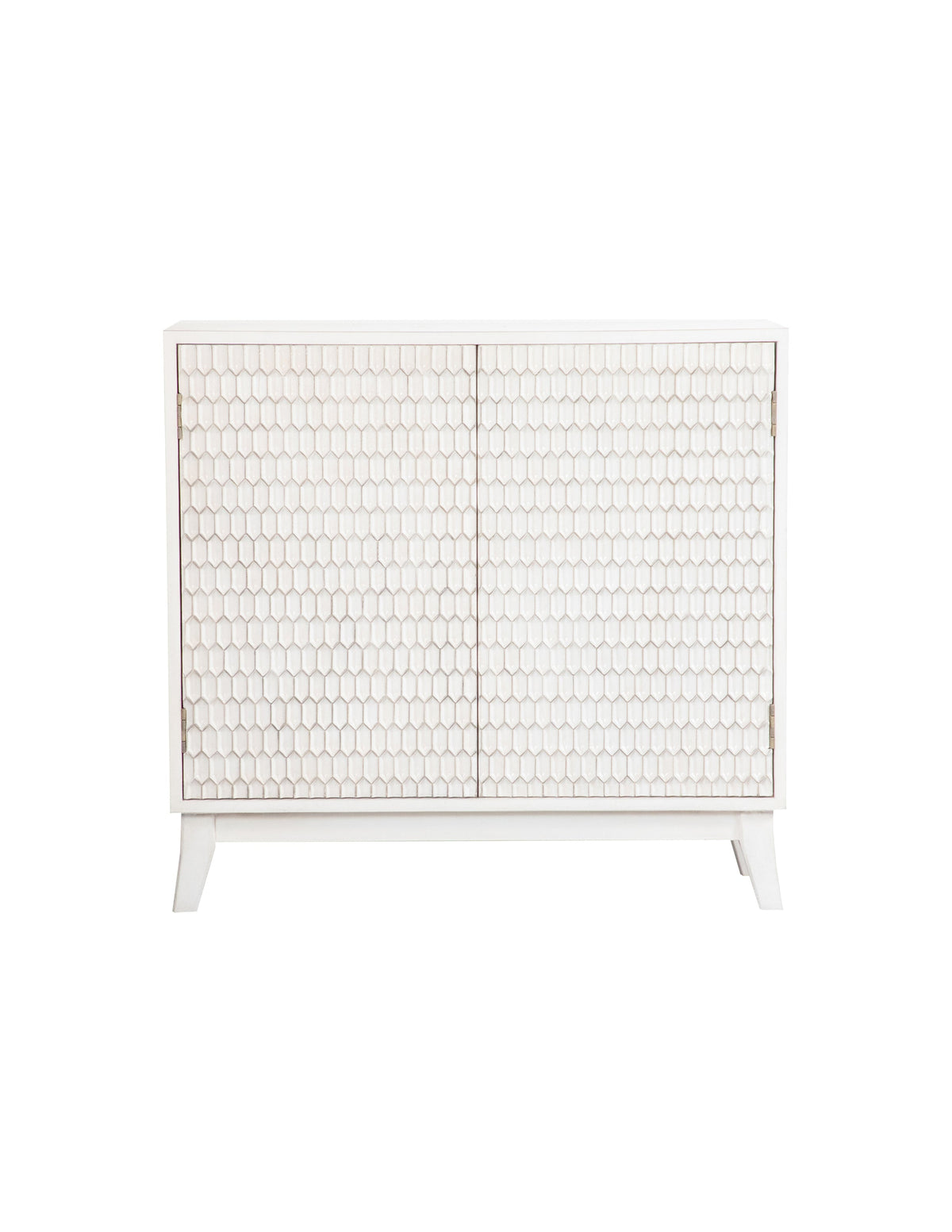 Gambon Rectangular 2-door Accent Cabinet White