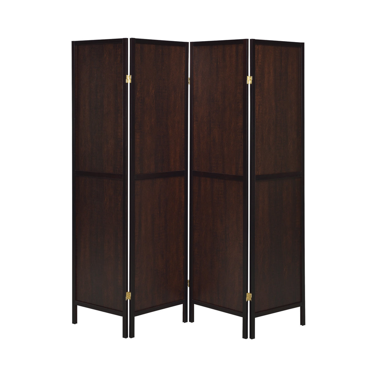 Deepika 4-panel Folding Screen Tobacco and Cappuccino