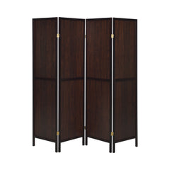 Deepika 4-panel Folding Screen Tobacco and Cappuccino