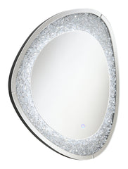 Mirage Acrylic Crystals Inlay Wall Mirror with LED Lights