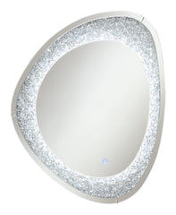 Mirage Acrylic Crystals Inlay Wall Mirror with LED Lights