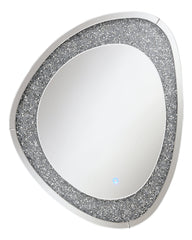 Mirage Acrylic Crystals Inlay Wall Mirror with LED Lights