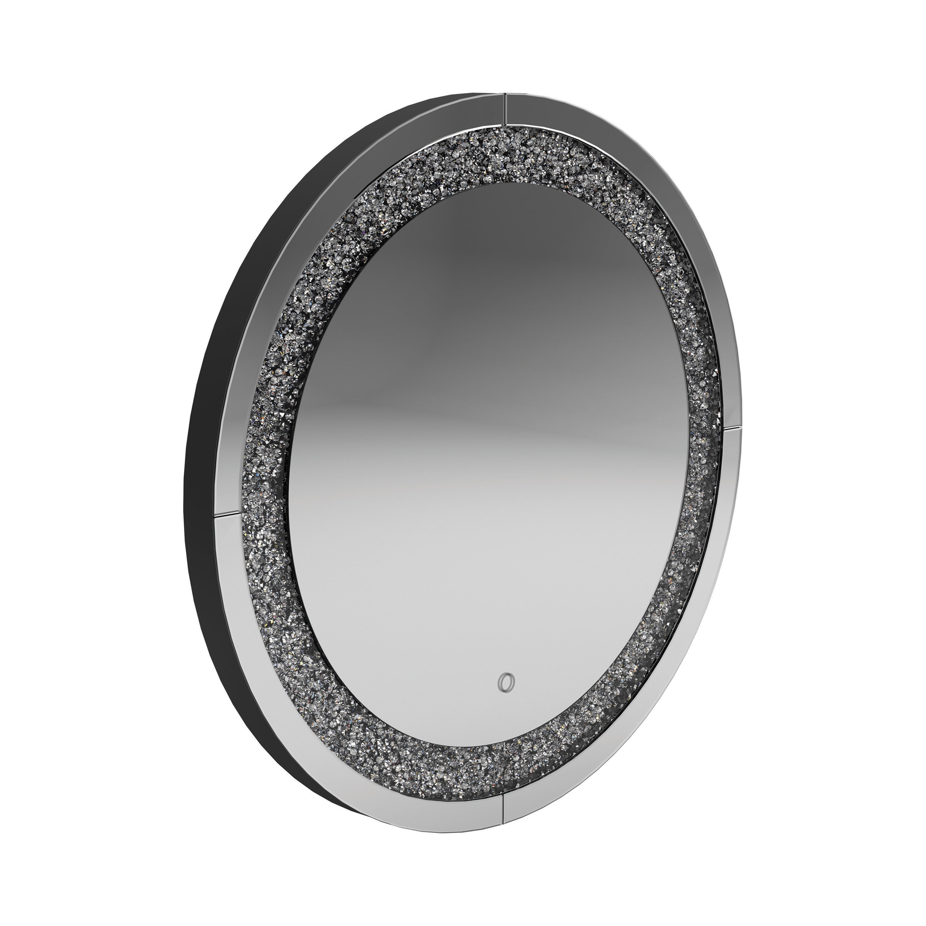 Landar Round Wall Mirror Silver