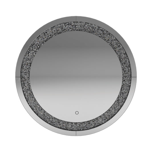 Landar Round Wall Mirror Silver