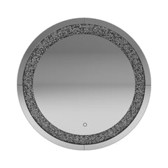 Landar Round Wall Mirror Silver