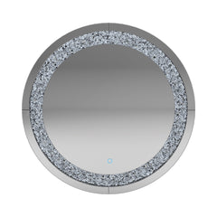 Landar Round Wall Mirror Silver