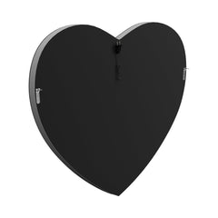 Aiko Heart Shape Wall Mirror Silver