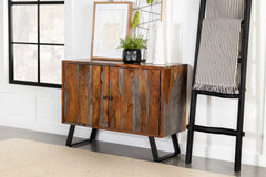 Mathis Sled Base Accent Cabinet Sheesham Grey