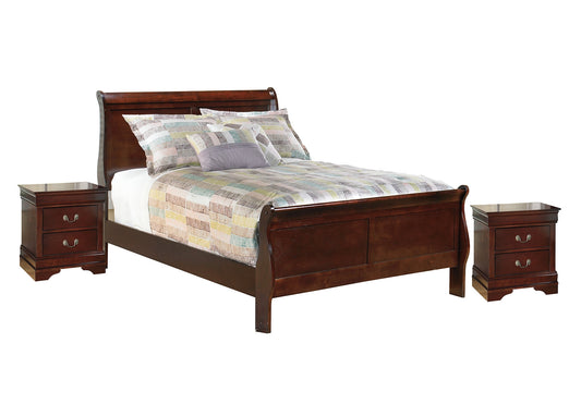Alisdair Full Sleigh Bed with 2 Nightstands Ashley
