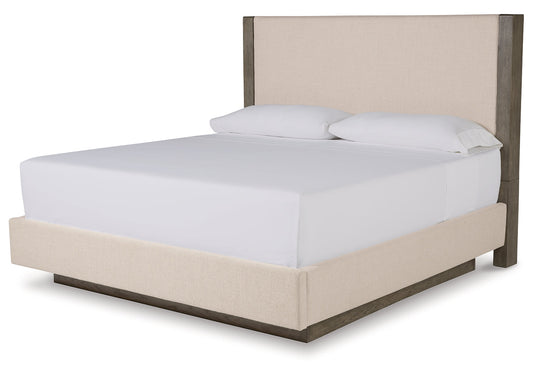 Anibecca Queen Upholstered Panel Bed Ashley