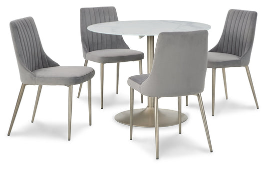 Barchoni Dining Table and 4 Chairs Ashley