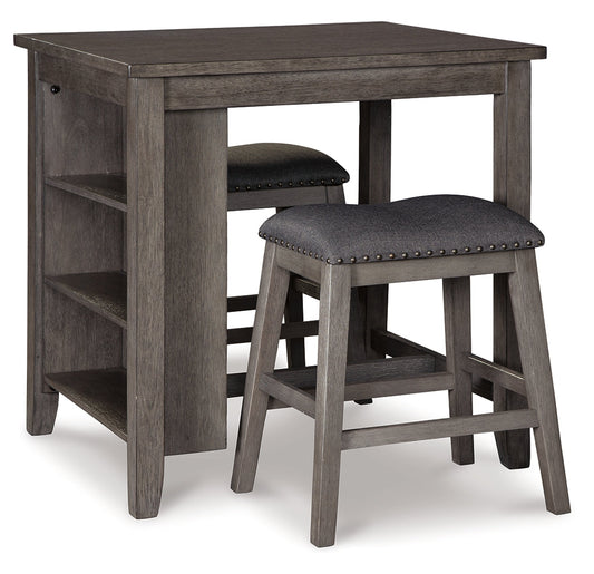 Caitbrook Counter Height Dining Table and Bar Stools (Set of 3) Ashley