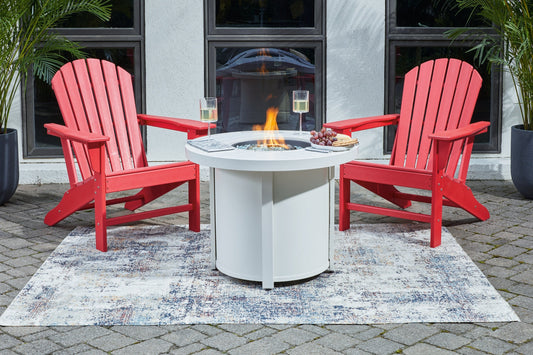 Sundown Treasure Fire Pit Table and 2 Chairs Ashley