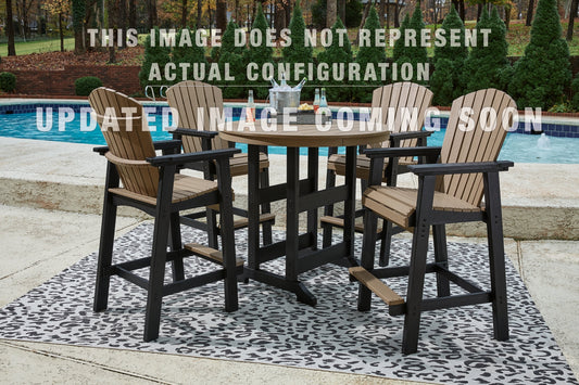 Fairen Trail Outdoor Bar Table and 4 Barstools Ashley