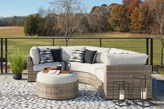 Calworth 5-Piece Outdoor Sectional with Ottoman Ashley