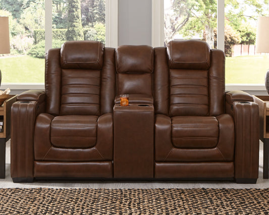 Backtrack Power Reclining Loveseat with Console Ashley