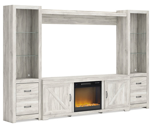 Bellaby 4-Piece Entertainment Center with Electric Fireplace Ashley